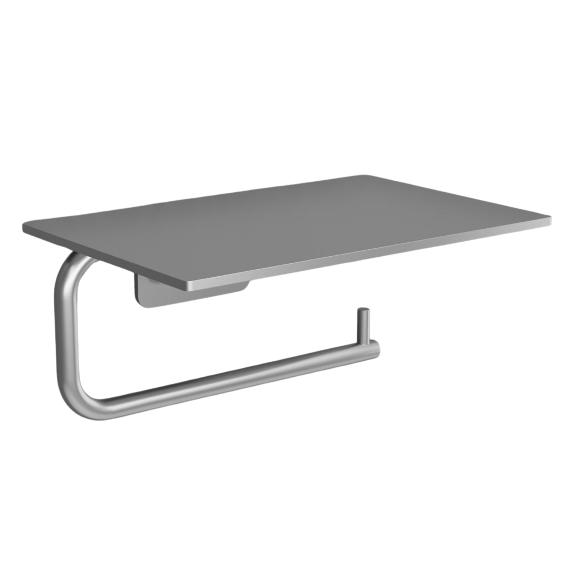 Tualetinio popieriaus laikiklis su lentynėle Steel Style original
